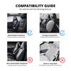AUTOYOUTH Soft Luxury PU Leather Car Seat Covers Airbag Compatible Universal Fit for All Car SUV Truck Car Seat Protector