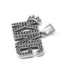 Collier Pendentif Couronne KING en Acier Inoxydable - Style Hip Hop Rock Rétro Punk