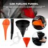 Plastic Funnel Set for Car Oil Gas and Fluids Auto Home Kitchen Function Plastic Funnel Home Lab