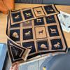 Warm Cashmere Scarf Winter Checkered Horse Pashmina Thick Blanket Shawls And Warps Bufanda Foulard Neckerchief Echarpe