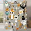 New Cartoon Cute Print Halloween Gift Blanket Office Casual Nap Sofa Blanket Digital Print Flannel Blanket