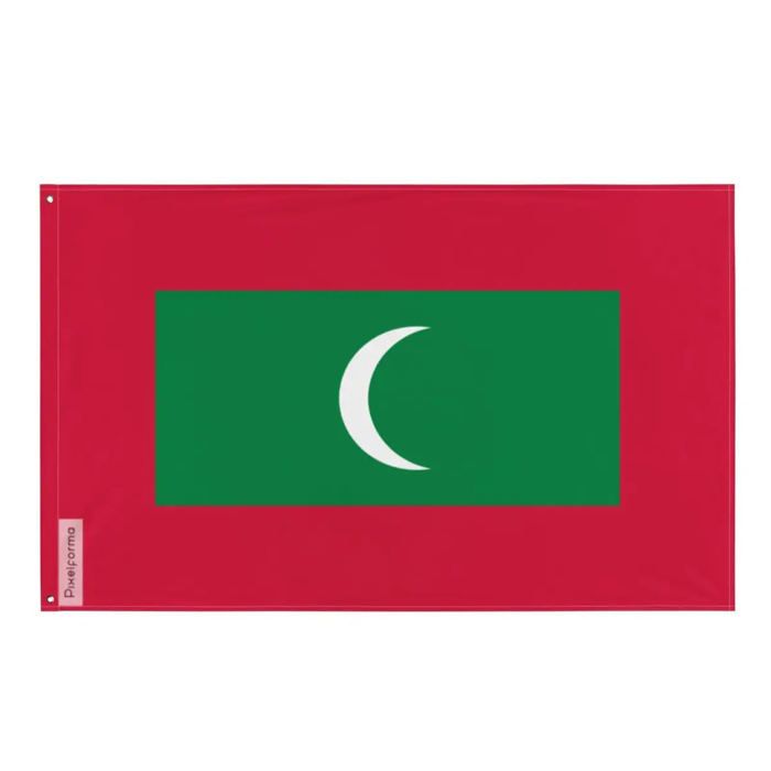 Drapeau - Maldives - 90 X 150 Cm - Polyester - Recto/verso - 2 Œillets En Fer