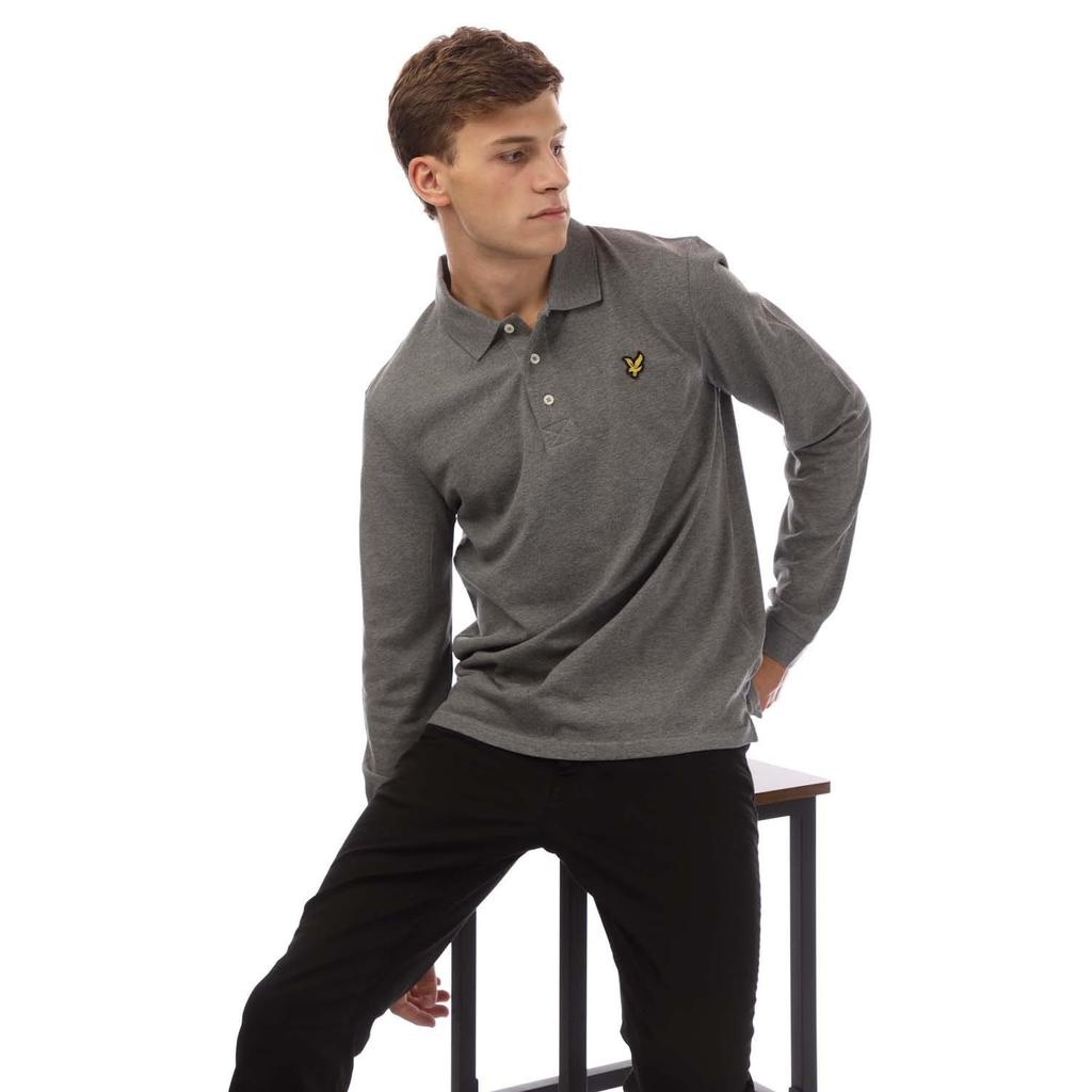 Lyle & Scott Mens Long-Sleeved Polo Shirt