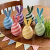 Kaninäggsprydnader 3D-printade Stresslindrande Leksaker för Påskkorgsfyllning Plast Sensoriska Kaninägg Barn Påskfest Favorer