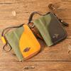 Vintage Car Key Bag Stitching Storage Card Bag Retro Women's Leather  Coin Purse  Coin