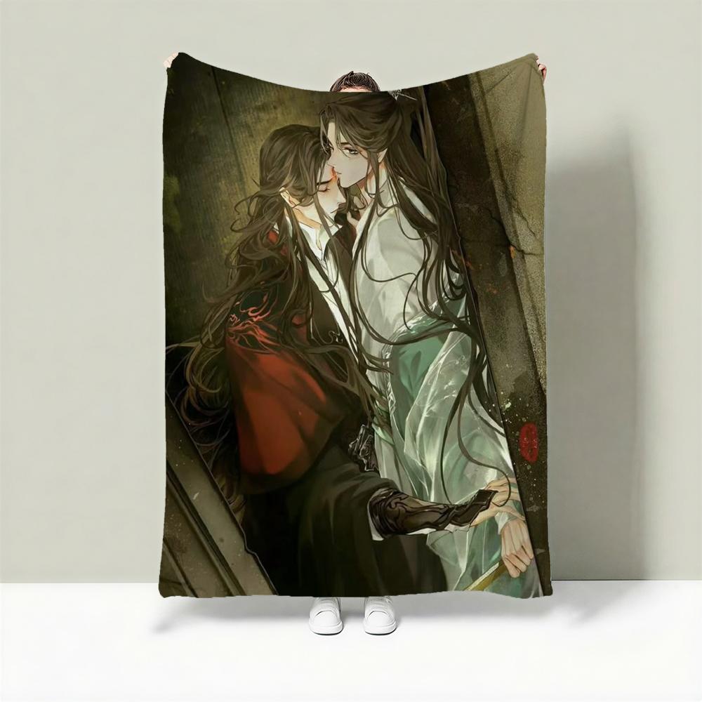 Novel T-The Scum Villain s Self-Saving System Throw Lightweight 240g Flannel Blanket Soft Skin-friendly for Summer Cooling 75X95CM