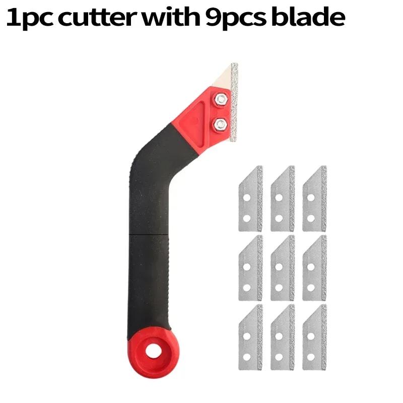 Professional Tile Gap Cleaning Tool Wall Floor Tiles Joint Cleaner Scraper Cement Dust Cleaning Removal Scraper with Knife Blade
