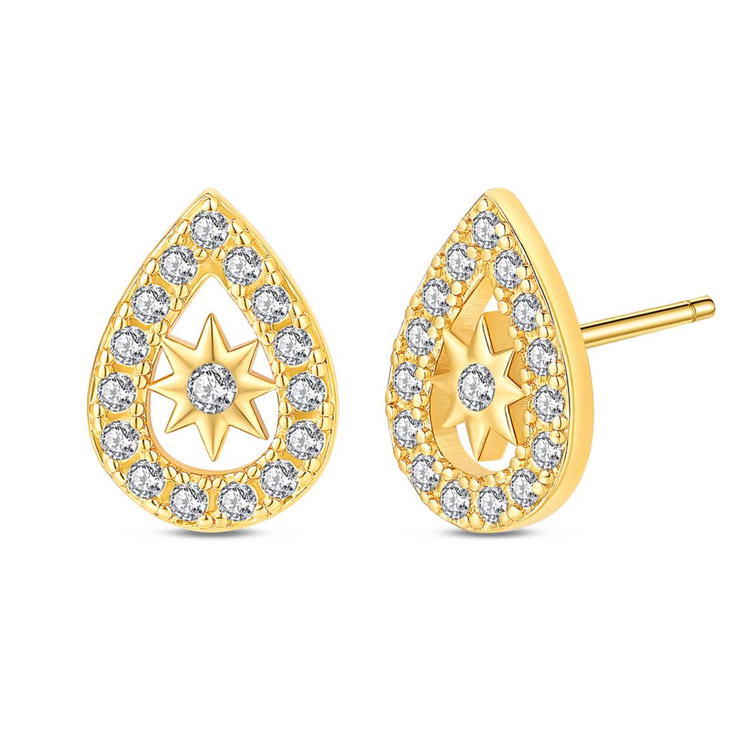 Butterfly Earrings Original 925 Silver Pink Bow Heart Zircon Star Flower Stud Earrings Women Jewelry Gift Love Valentine Day Set