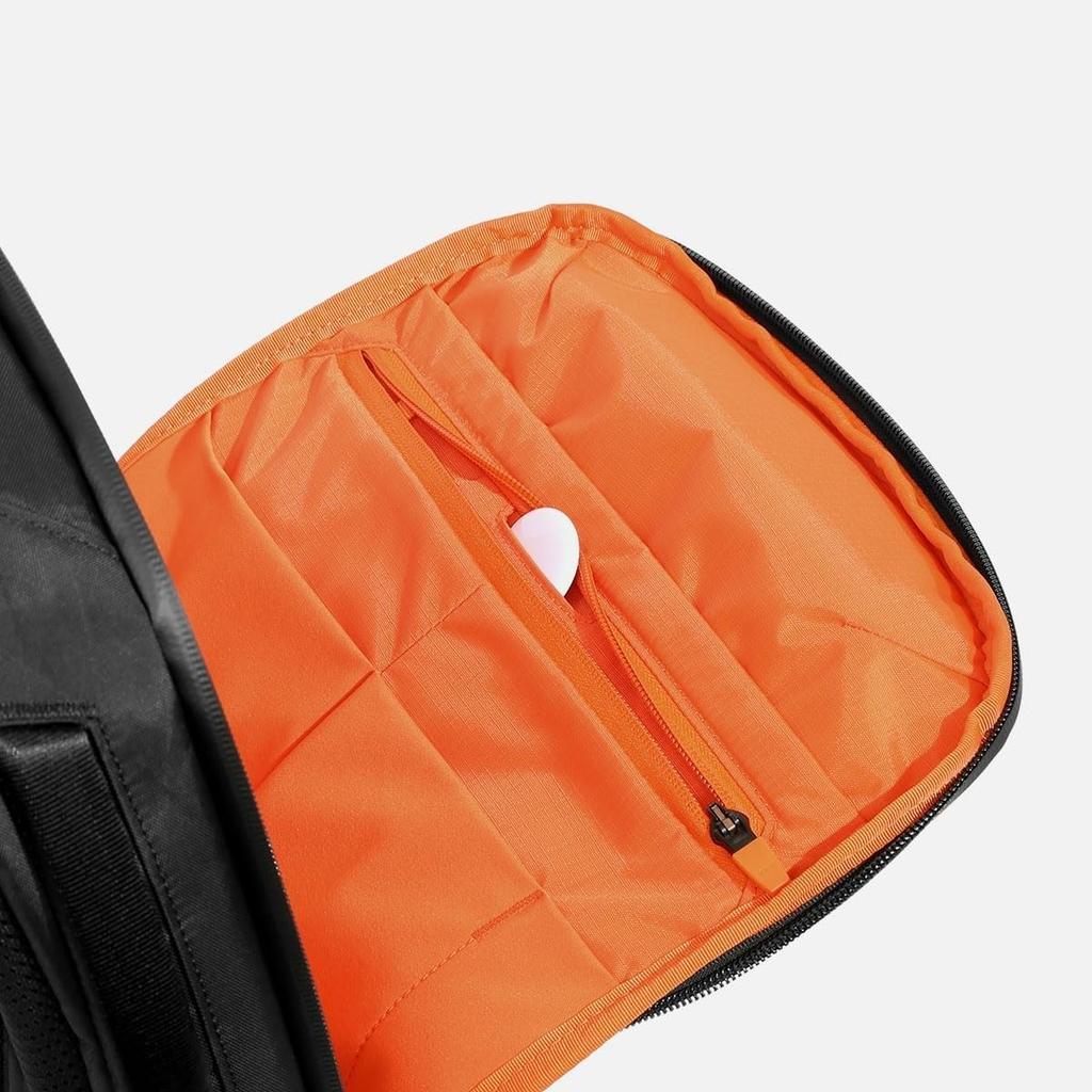 Air Slim Pack 2 X-Pac Tech Collection 39019 Black Backpack, BusinessCasual, Men's, Waterproof, Water-Repellent, Lightweight Nylon