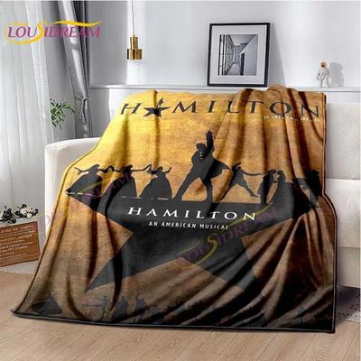 3D American Musicals Hamilton Flannel Blanket Bedding Room Sofa Soft Blanket for Bedspread Fan Art Music Blanket Home Decor