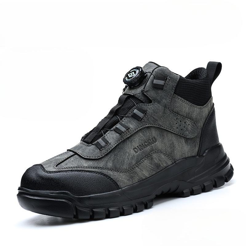 

High Top Steel Toe Work Safety Shoes Waterproof Protective Shoes Hiking Work Boots Anti-smash Anti Puncture Indestructible Boots 38