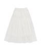 CARGOBROS FOR WOMAN Frilled Elastic Long Skirt (White)