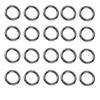 20 Pcs Round Round Carabiner Spring Snap Clips Zinc Alloy Keychain Buckle  Outdoor Activities