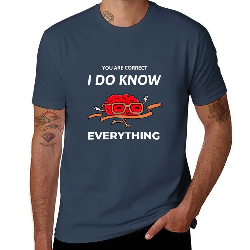 Funny T Shirt  YES I KNOW EVERTHING TShirt plain sublime designer t shirt men