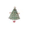 high-end Christmas Zinc Alloy Napkin Ring New Year Festive Candy Cane Bow Napkin Holder for Holiday Xmas Table Decoration