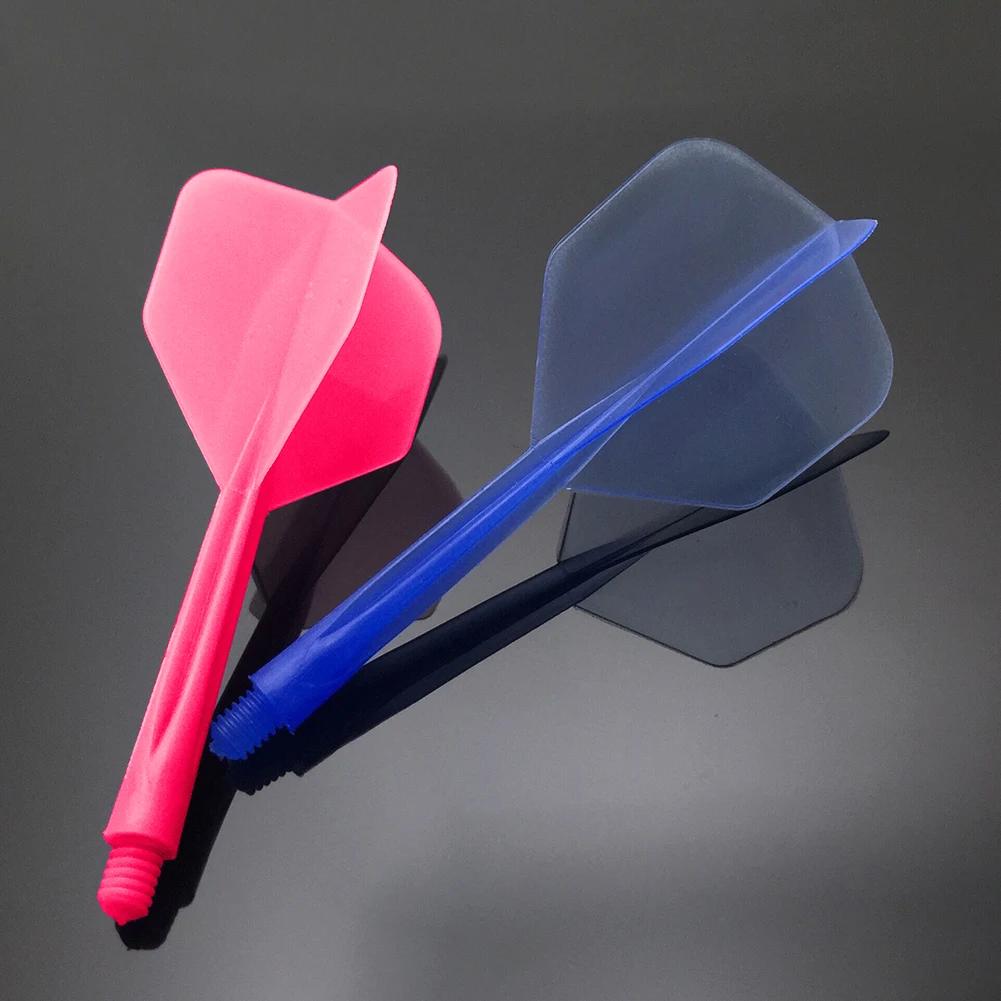 6Pcs Integrated Dart Flights and Shafts 4BA Soft Screw In-One Dart Flight Integrated Dart and Flights for Indoor Outdoor Playing