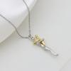 Copper Gold-Plated Simple Personalized Child Baby Hug Necklace Pendant