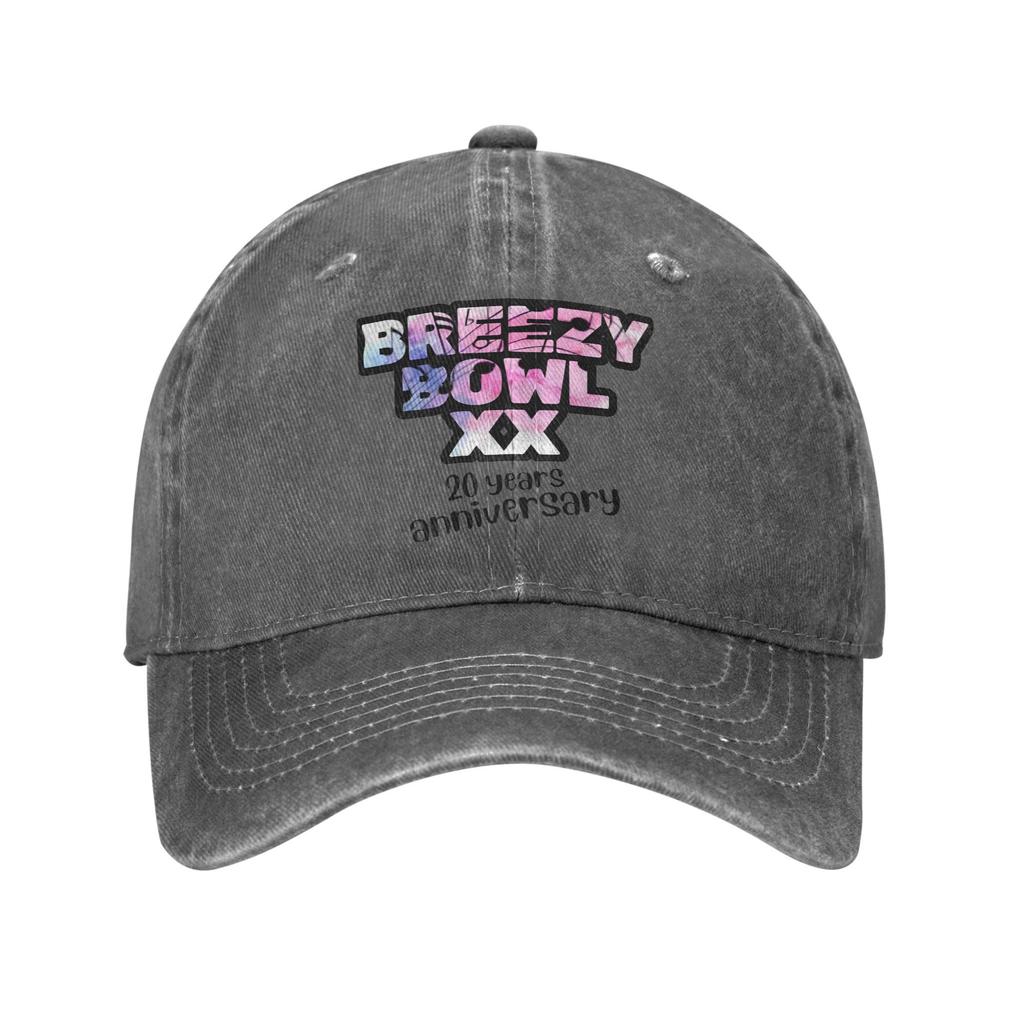 Men Women Chris Brown Breezy Bowl XX Tour Printed Hat Casual Distressed Denim Washed  Baseball Cap Adjustable