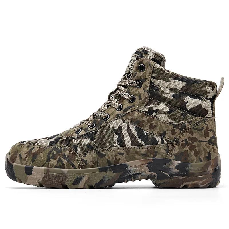Men'S Boots Winter Combat Shoes For Men Outdoor Sport Climb Mountains Cross Country Camouflage Men Sneakers Masculinos