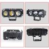Motorcycle Three-Eye Spotlight, Dual-Color Yellow/White, Easy Installation, Outdoor Waterproof.