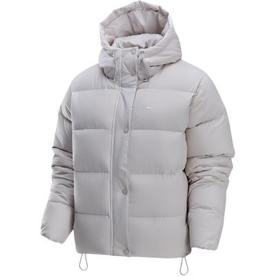 Therma-Fit Sportswear Metro Loose Fit Waterproof Warm Puffer Jacket Women Outerwear Light-Brown FZ5929104