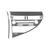 Carbon Fiber Car Central Console Multimedia CD Audio Control Panel Frame Decoration Sticker For LEXUS RX350 RX450H 2010-2012