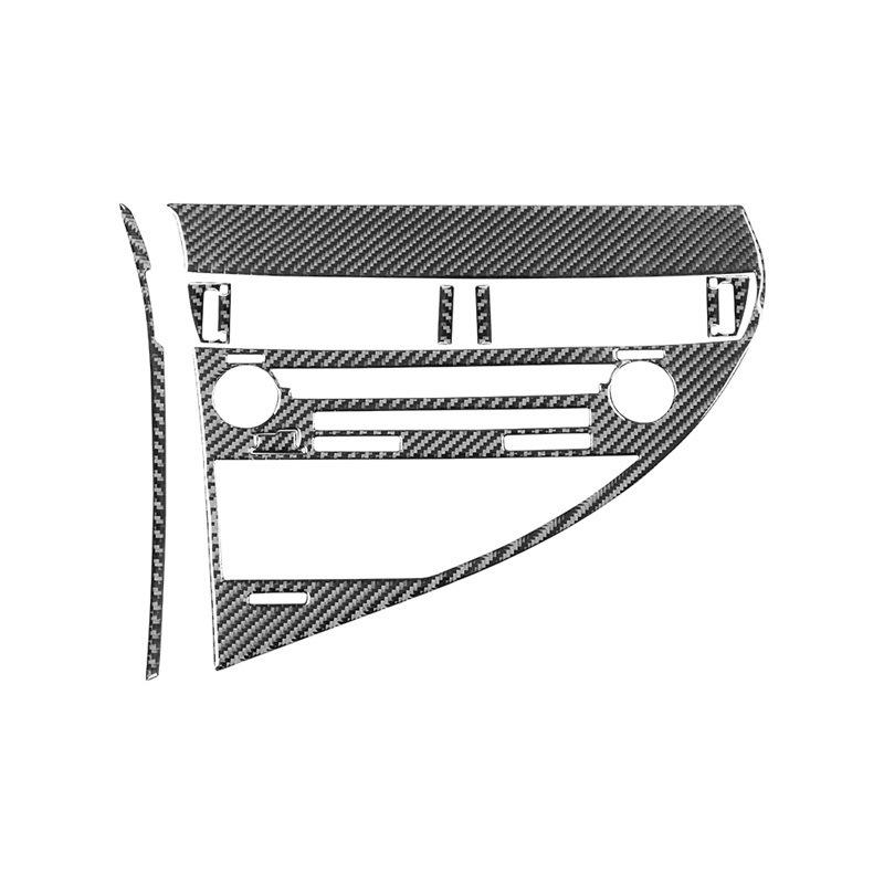 Carbon Fiber Car Central Console Multimedia CD Audio Control Panel Frame Decoration Sticker For LEXUS RX350 RX450H 2010-2012