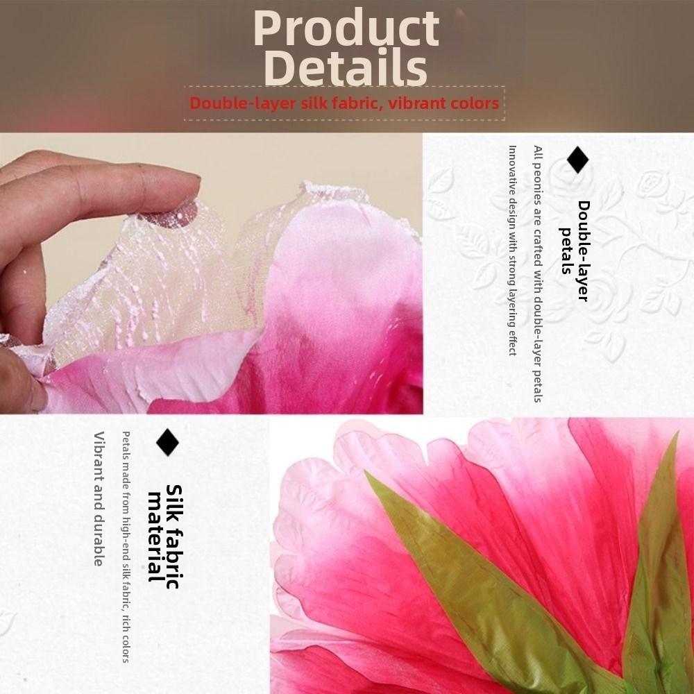 Hand held Dance Props Flower DIY Handmade Stage Art Classica Props Peony Dance Performance Props