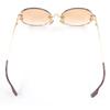 Great Cartier sunglasses Oval Rimless Two-Point gold mens Used