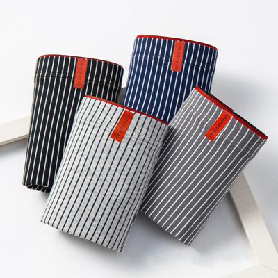 Lenjerie de corp boxer pentru bărbați, slim fit, elasticitate ridicată, pantaloni scurți convexi, chiloți cu nervuri, respirabili