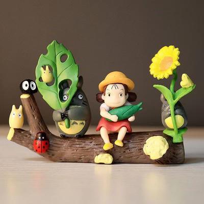 Micro-Landscape Landscaping Small Ornaments, Cartoon, Sunflower, Chinchilla, Corn, DIY Desktop, Creative Decoration