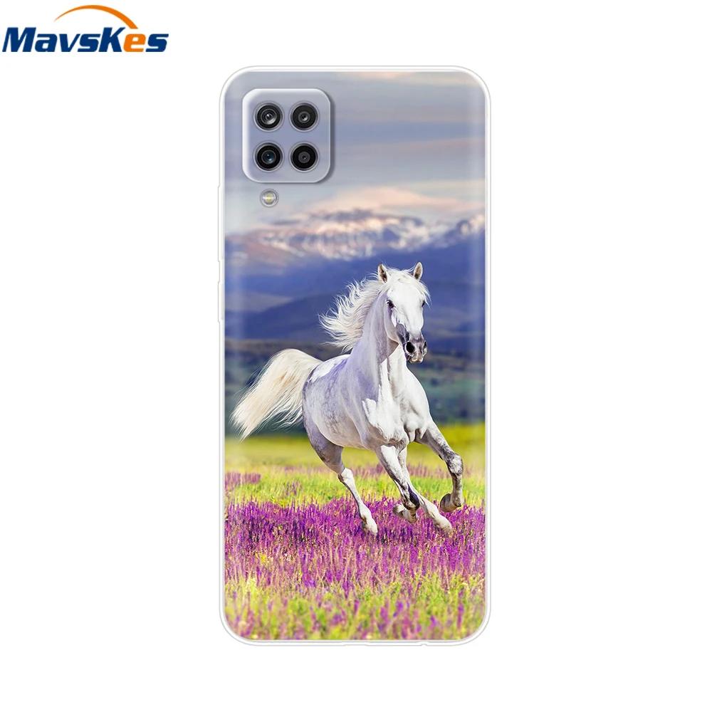 Phone Case For Samsung Galaxy A12 Case SamsungA12 Silicone Clear TPU Painted Soft Cover For Samsung A12 A 12 Bumper Fundas Etui