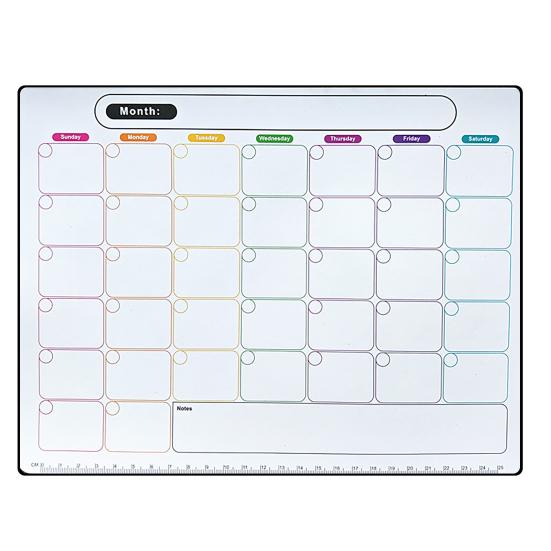 Magnetic Dry Erase Whiteboard for Fridge Reusable Monthly Calendar & Weekly Planner Blackboard Style Note Pad Kitchen Message Board