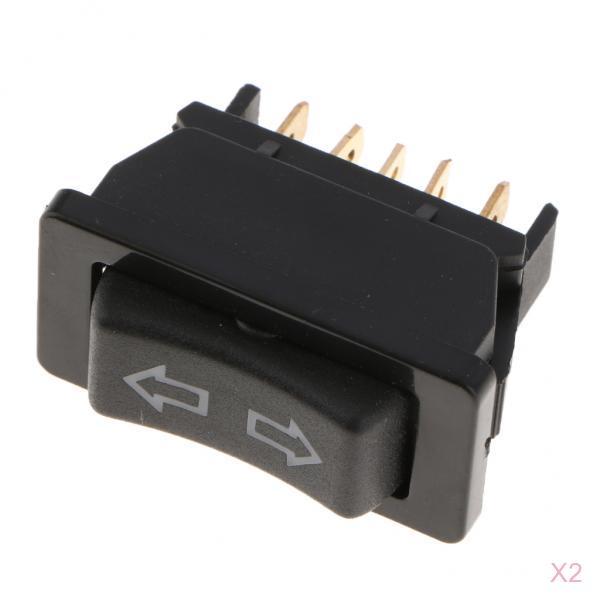 2X 2 Rows Electric Switch Red Led Light