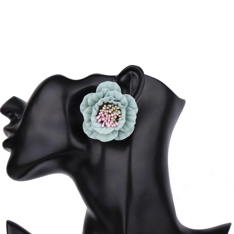 Earrings Modern Floral For Women Chic Street Fashion Simple Design Elegant