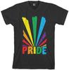 Threadrock Men's Gay Pride Rainbow Sunray T Shirt Lesbian LGBT