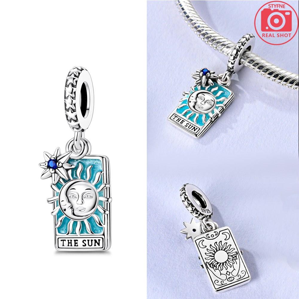 Classic Sun Moon Stars Magic Tarot Charms Pendants Copper Colors For Charms Copper Colors Original Bracelet For Jewelry Making