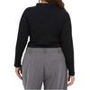 BRAVE SOUL Womens/Ladies Ribbed V Neck Plus Long-Sleeved Crop Top