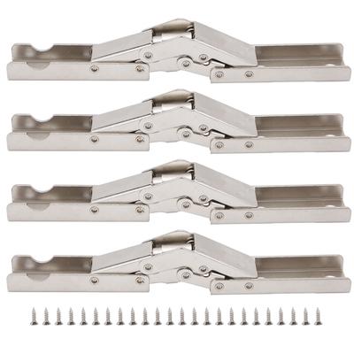 4 Sets Cabinet Hinges Bridge Shaped Cupboard Door Hinges Furniture Hardware Supplies