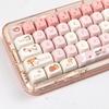Ice Cream Bear Blue Cartoon Keycap Set - Cute MOA 75/98 Key Mechanical Keyboard Caps