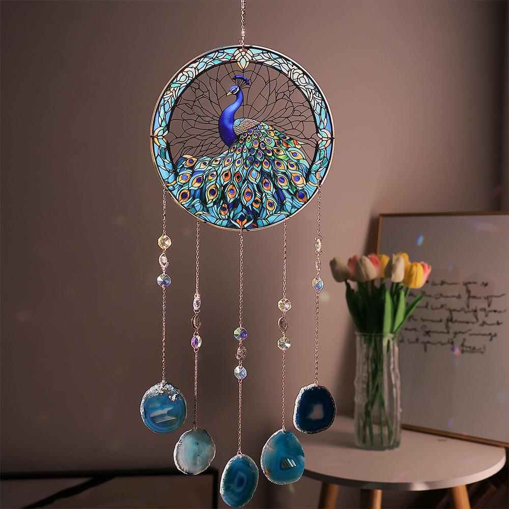 Factory Price Charm Natural Crystal Wind Chime Healing Wind Chime Hanging Ornament Car Decoration Easter Day Gift Sun Catchers