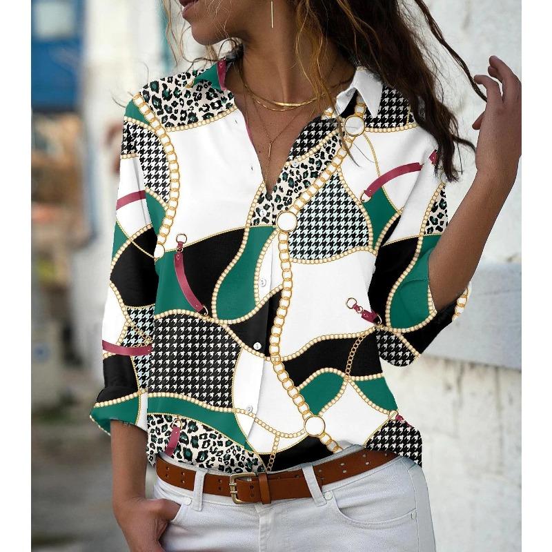 Elegant Long Sleeve Women Shirts Casual Loose Large Size Shirts Women Fashion Tops Women