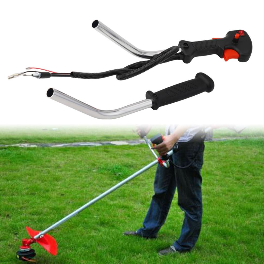 Replacement Brushcutter Trimmer Control Tube Handle Switch with Throttle Trigger Cable for Multiple Garden Trimming Tools
