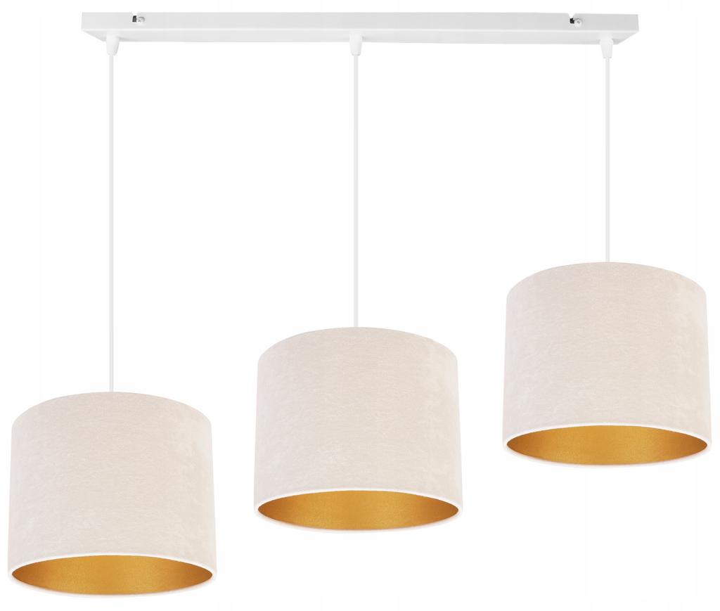 Elegant Hanging Lamp Golden Velvet Lampshade Selection