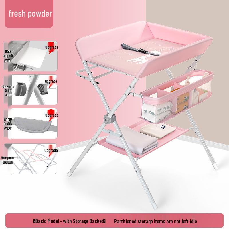 Portable Baby Changing Table: Multifunctional, Foldable & Washable for Diaper Changes and Massages