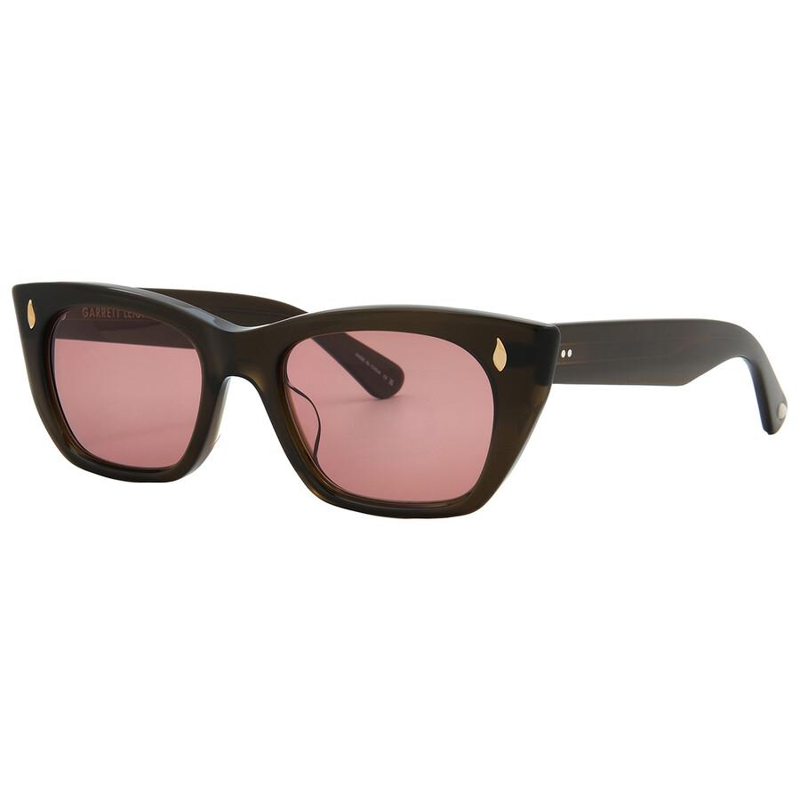 Garrett Leight Webster Sun Bordeaux Cat Eye Unisex Sonnenbrille 2138 Msto Bor 49