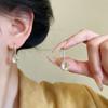 Retro Rhinestone Earrings Hepburn Style High-End Feel Light Luxury Fashion Delicate Elegant Shiny Earrings Women's Party Jewelry
