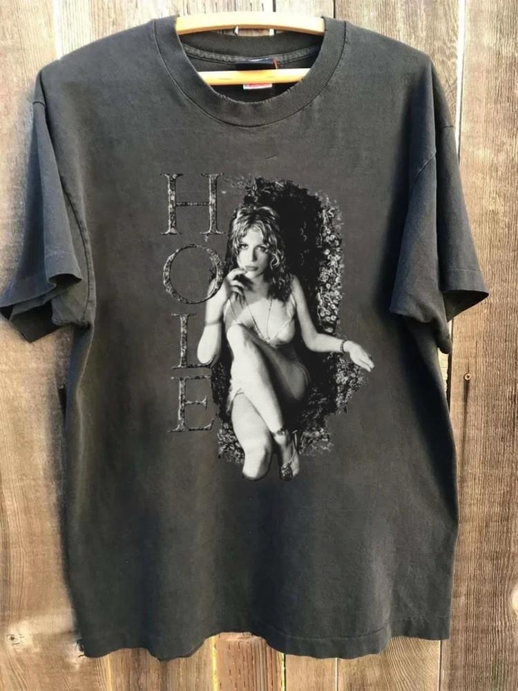 

Vintage 90#039s Hole Courtney Love Celebrity Skin Shut Up T Shirt CHARCOAL PA6728 Unisex T-Shirt XXL