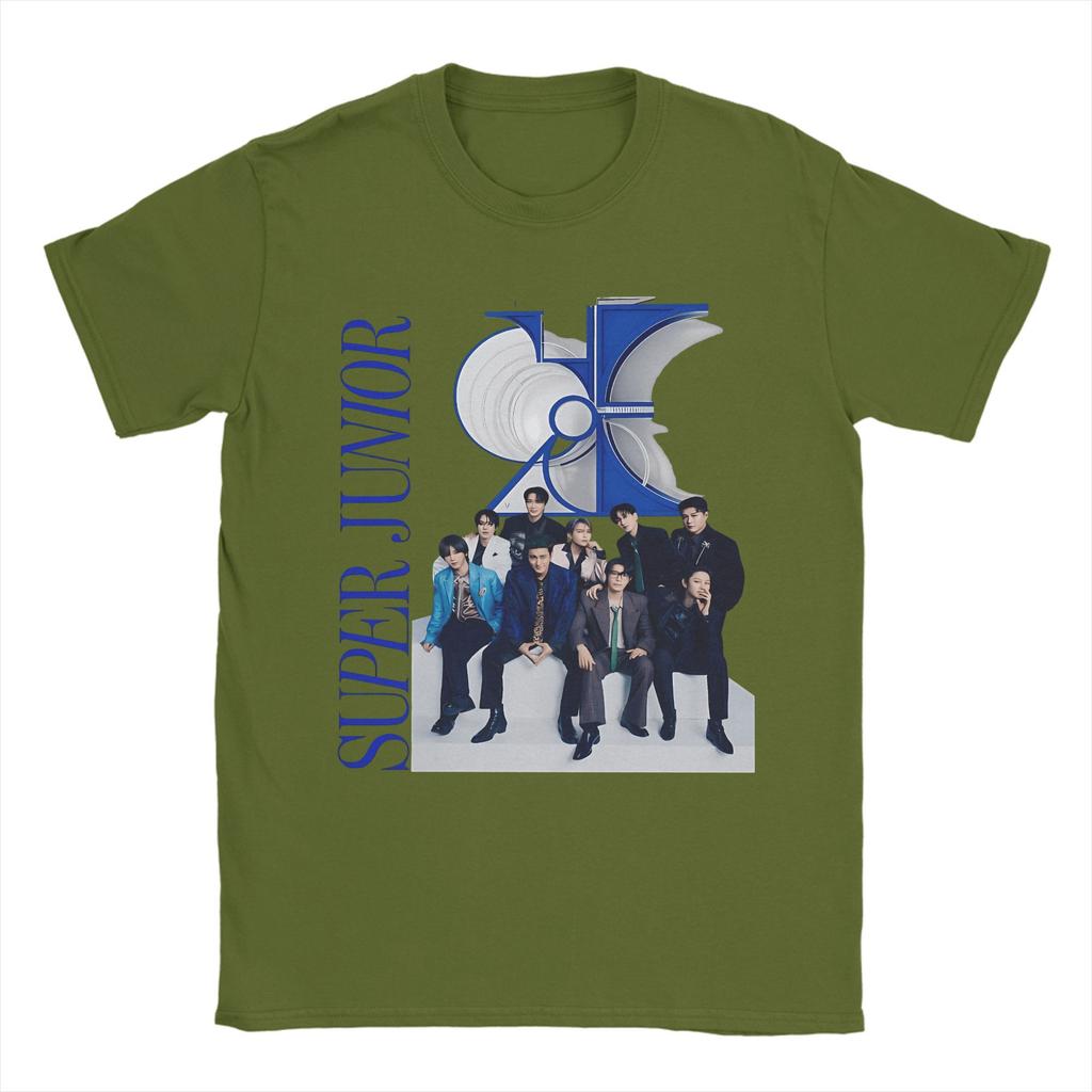 Super Junior T-Shirt Sommer 10 World Tour Harajuku T-Shirts Paar Baumwolle O-Ausschnitt Oversize Top T-Shirts Kurzarm Y2K Lässige Oberteile