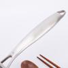 ZISIZ Stainless Steel Non-stick Wok with Steel Handle